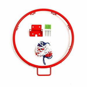 Palline 25/32/45cm Canestro da basket a parete Rete metallica Cerchio sospeso Cestino da parete Basket-Ball Rim con viti Indoor Outdoor Sport 230703