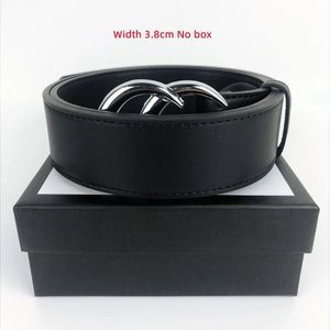 2023 med Box Mens Designer Belt for Men Luxury ﾡ Guccilys ﾡ Fashion Business Belts Womens Ceinture Black Metal Buckle Maistband Cintura #0078