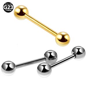 Anelli con bottone a campana all'ombelico 10Pcs / 20Pcs / 50Pcs G23 Piercing alla lingua Anelli per lingua sexy da donna Bilancieri industriali Gioielli per il corpo sexy per ragazze da bar 230703