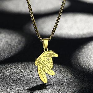 Anhänger-Halsketten CHENHXUN Adler-Charm-Halskette, lasergeschnittener Schmuck, Vogelliebhaber-Geschenkidee, Edelstahl, Tier für Männer und Frauen