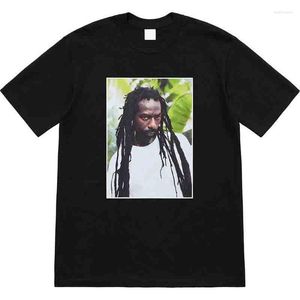 Camiseta Masculina 2023 Camisa de Verão Bogo Buju Banton Camiseta Hip Hop Rappers Estampada Camiseta de Algodão Grande Masculino Feminino Casual