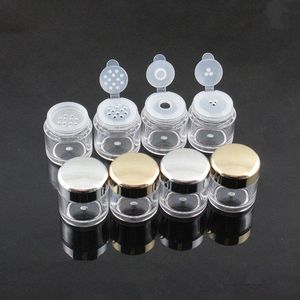 5g loose powder jar with 1/3/12holes 5g, 5ml nail powder bottle with sifter, colver nail glitter powder container F2124 Cxxqu