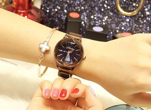 Wristwatches womens watches high quality Watch Personality Romantic Starry Stainless Steel watch