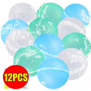 Sand Play Water Fun 112Pcs Silicone Water Balloons Reusable Summer Water Bomb Splash Balls Outdoor Beach Playing Toy Pool Party Water Games Balls 230703