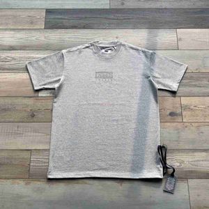 Дизайнерская модная одежда футболка футболка серого стиля Новый хороший Kith 2023 Новый план по этажам Пара футболка с короткими рукавами хлопчатая уличная одежда