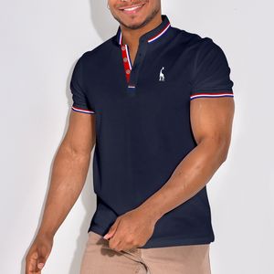 Męskie polo Summer Szybkie, szybkie, krótkoczepowe topy męskie kołnierzyk klapowy Slim-Fit Wysokiej jakości koszulka polo Top Ubranie 230703