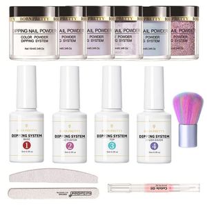 Set manicure per unghie Kit per immersione per principianti con tutto naturale Polvere trasparente per immersione French No Need 230704