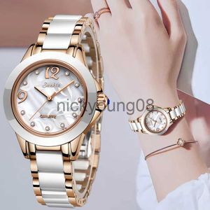 ساعة معصم Sunkta الفاخرة كريستال السيدات es ماء Rose Gold Women Wrist Es أعلى سوار العلامة