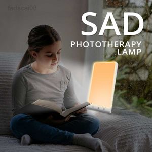 Ночные светильники 12000 Lux Depression Therapy Lampe Seasonal Аффективное расстройство CURE 5V 3200K 5500K Бесплатная пустынная фототерапия Bionic Sunlight HKD230704