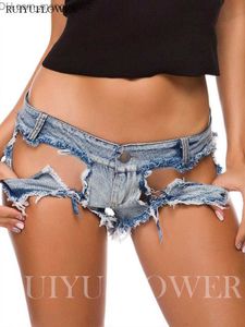 Women's Shorts Womens Shorts Lady Nightclub Denim Summer Sexy Low Waist Pant Pole Dance Beach Yoga Party Sport Mini Jean Women Performance Clothes Z230704