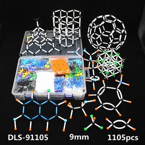 Outros materiais escolares de escritório 1105 peças 9 mm conjunto grande modelo molecular kit estrutura de cristal orgânico inorgânico modelo de ensino de química para professores alunos 230703