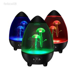 Luci meduse silenziose che cambiano colore a forma di uovo con telecomando Acquario Lampada da notte a led Decorazione camera da letto HKD230704