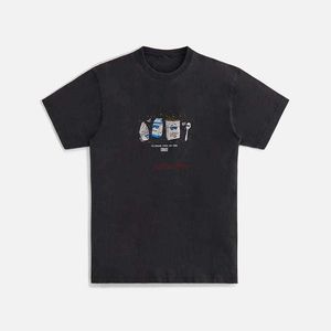 デザイナーファッション衣類 Tシャツ Tシャツ Kith Treate Paradie Tシャツ アイスクリームミルクココア豆コットンプリント Tシャツクラシックメンズ Tシャツコットンストリートスポーツウェアトップ