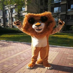 High-quality Real Pictures Deluxe lion mascot costume Mascot Cartoon Character Costume Adult Size 246o