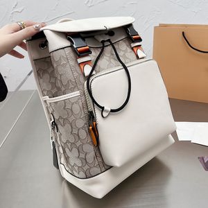 Классический дизайнерский рюкзак рюкзак Coac Track Computer Bags Totes Стоимость кожаных плеч Мужские паксовые кошельки с ремнем Композитный высококачественный размер сумки 35x26 см.