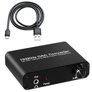 Разъемы 5.1CH DAC Converter Audio Decoder Digital Optical Coaxial Toslink в RCA 3,5 мм