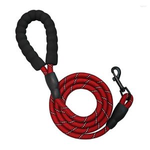 Dog Collars Pet Reflective Leash Nylon Round Rope Explosion-proof Foam Cotton Handle Dogs Pets Accessories Harness Fashion