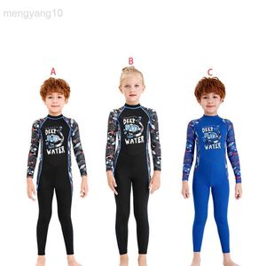 Wetsuits Drysuits Çocuklar Wetsuit Hızlı Kurutma Dalış Takımı Yüzme Giysileri Kid Yüzme Giysileri Yüzme Giyim Mavi çocuk giyen kızlar için M HKD230704