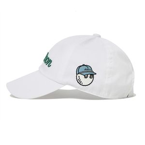 Koreański Malbon Golf Golf Le Fleur Golf Hat Balls Golf Balls Baseball Cap Men Baseball Bat Men S Hat Men S Summer Fisherman Towar Ladies Trend Fashion White 816