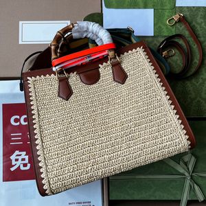 Bolsa de compras de bambu bolsa feminina bolsa de palha de verão bolsas de praia bolsas clássicas quadradas crossbody bolsas de ombro de alta qualidade bolsas de praia de grande capacidade