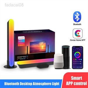 RGB Desktop Atmosphere Night Light Strip LED musica colorata Rhythm Pickup Lights App Control Home Living Room Decor Lampada da tavolo HKD230704