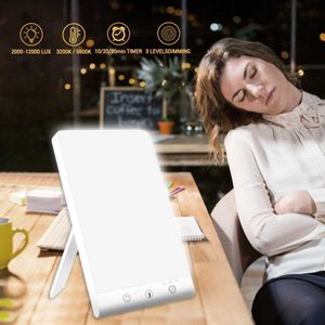 Nattljus SAD Touch 5V USB-timning 3 lägen Dimbar Säsongsbunden affektiv sjukdom Terapilampa Simulera naturligt ljus HKD230704