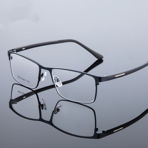 Monturas de gafas de sol, montura de gafas de aleación para hombre, gafas graduadas cuadradas de Metal fino para miopía, gafas ópticas completas, gafas para ojos 230704