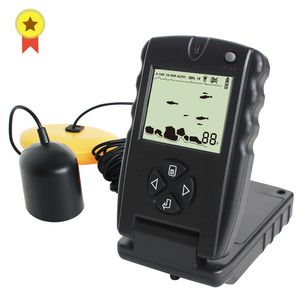 Fish Finder Russo Manuale 100ft Portable Sonar Finder Richiamo di pesca Ecoscandaglio FF717 230704