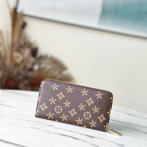 Fashion M42616 N61264 Card Holders Designer purse Embossed long Wallet Womens Clutch bags Clemence Genuine Leather Coin Purses men Zipper Key Wallets Business card