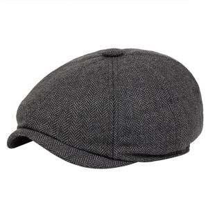 2020 wysokiej jakości męska dorywczo kapelusz gazeciarza retro beret kapelusz unisex dziki ośmioboczna czapka Vintage bluszcz kapelusze gorras Gatsby płaski kapelusz