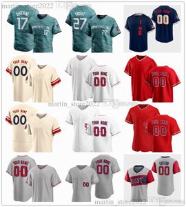 Camisas de basquete All-Star 2023 Mike 27 Trout Shohei 17 Ohtani Anthony 6 Rendon Taylor 3 Ward Andrew 4 Velazquez Logan 14 O'Hoppe Jared 20 Walsh Brandon 23 Drury