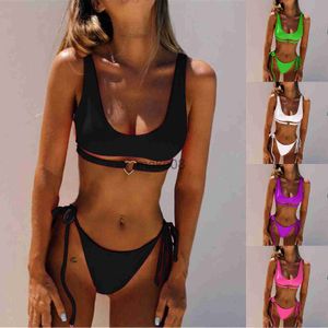 Costumi da bagno da donna Sexy da donna a vita alta Bikini Costume da bagno Costumi da bagno Donna a fascia Perizoma brasiliano Biquini Bikini Costume da bagno J230704