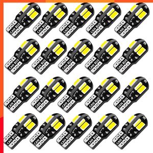 Yükseltme 10/20pcs W5W T10 LED ampul Canbus 5730 8SMD 4014 26SMD 12V 6000K 194 168