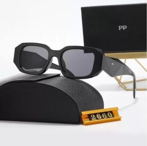 Męskie okulary przeciwsłoneczne projektant sześciokątny podwójny mostek moda UV szklane soczewki ze skórzanym etui 2660, okulary przeciwsłoneczne dla mężczyzny i kobiety