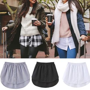 Skirts Shirt Extenders Layering Fake Top Lower Sweep Extender Asjustable Mini Skirt for Women Girls NOV99 230703