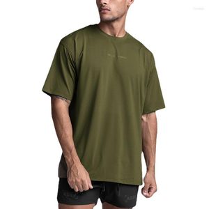 T-shirt da uomo D-42 Fast Dry Sport Lettera Stampa T-shirt estiva manica corta Marchio di moda Tinta unita Allentato Casual Semplice Pullover di base