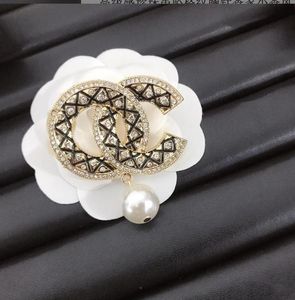 Роскошные дизайнерские буквы Brooch Fashion Elegant Brandd Pins Brooches для женщин Chritsm Свадебный подарок ювелирные украшения высококачественные 20 -стильные