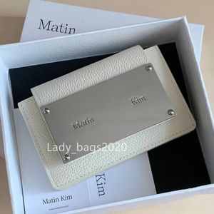 Matin Kim Wallet Designer Bag Matinkim Card Holders Bag Luxury Card Holder Classic Mini Simple Practical Wallet Leather Clutch Bags Womens Men Purse