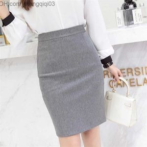 Kjolar Kjolar Dam Dam Kvinnor Elastiska Bodycon Kjolar med hög midja Sexiga Kvinnor Solid Pencil Skirt Plus Size Office Dam Work Midikjol Faldas Z230706