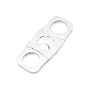 Stainless Steel Cigar Cutter Comfortable Grip Double Blade Cigars Scissors Portable Cigar Accessories Factory Direct Sale