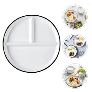 Dinnerware Sets Separated Eating Plate Kids Tray Serving Portion Compartment Plates Reusable