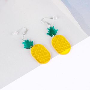 Dangle Earrings Fashion Acrylic Cute Fruit Summer Drop Lemon Peach Watermelon Kiwi Banana Jewelry Gift For Woman