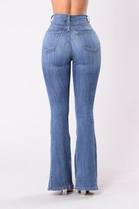 Jeans femininos cintura alta flare para mulheres skinny bell bottom jean calças mulher primavera verão multi botão senhora sexy push up denim calças 230703