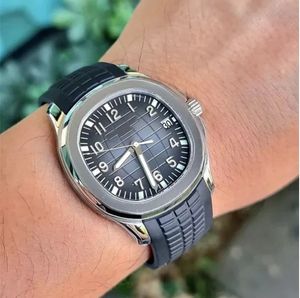 Mens Watches Sapphire Automatisk rörelse 40mm Bekväm gummiband 5Atm Vattentät lysande Top -armbandsur Montre de Luxe Gold Watch Aquanaut