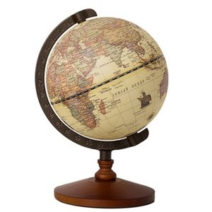 Other Office School Supplies Vintage Wooden Globe Home Decoration Education for student 230703
