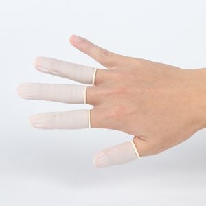 Nagelpraxisanzeige 1000 PCSprotektive Fingerspitzen -Naturkautschukhandschuhe Einweg -Latexfinger -Kinderbetten für Sicherheit am Arbeitsplatz 230704