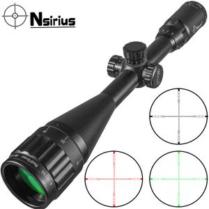 Nsirius 4-16x50 aoe hassas optik kırmızı yeşil aydınlatılmış mil dot tüfek kapsamı avı kapsamı hava tüfeği kapsamı dış mekan