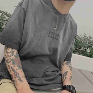 Abbigliamento di moda firmato Magliette Magliette Kish Ksubi Washed Box T-shirt lavata con marchio Co da uomo e da donna T-shirt in cotone Streetwear Abbigliamento sportivo Top Rock Hip hop T-shirt