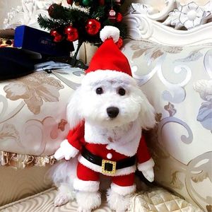 Dog Apparel Pet Cats Dogs Christmas Clothes Funny Puppy Cosplay Costume Winter Party Gift Clothing Cat Accessories Supplies 2023