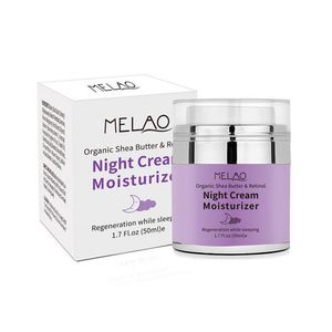 Andra hälsoskönhetsartiklar Högkvalitativ Melao Night Cream Organic Retinol Fuktighetskräm Närande Hyaluronic 50G Drop Delivery Dhuc8